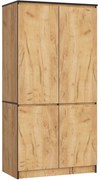 Šatní skříň CLP S90/4D dub craft