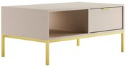 Konferenční stolek Austin 100 cm kašmír/zlatá