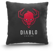 Dekoračný vankúš Diablo Chairs, čierny