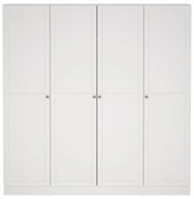 Biela šatníková skriňa 195,5x200 cm Billund – Tvilum