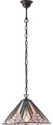 Endon 63937 - Luster na reťazi Tiffany ASTORIA 1xE27/60W/230V pr. 40 cm
