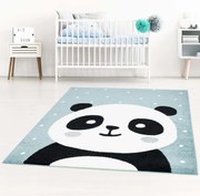 Dekorstudio Moderný koberec BUBBLE - Modrá panda Rozmer koberca: 160x225cm