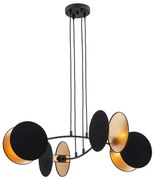 Luster na lanku MOTIF 4xE14/10W/230V čierna