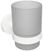 Sapho Sapho, X-ROUND WHITE pohár závesný, mliečne sklo, biela mat, XR903W