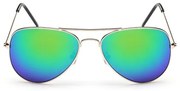 Sunmania Zelené zrkadlové okuliare pilotky "Aviator" 72880775