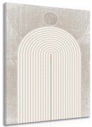 Obraz moderná béžová dúha Mid-Century