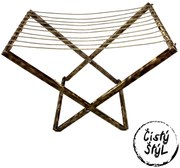 Malý rozkladací sušiak - tmavý