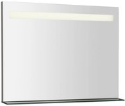 Sapho Sapho, BRETO zrkadlo s LED osvetlením a policou 800x608mm, BT080