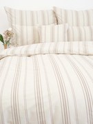 Bavlnené obliečky Natural - Prúžky béžové