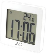 Digitálne kúpeľňové hodiny JVD SH8209 – biele, vodotesné s teplomerom, 10 cm
