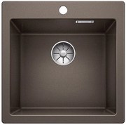 Blanco Pleon 5, silgranitový drez 515x510x220 mm, 1-komorový, tmavá hnedá, BLA-521677
