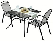 DEOKORK Záhradná kovová zostava GREY 1+2