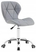 TRENDIE Zamatové otočné kreslo Manhattan svetlo sivé