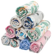 Flanelové plienky s potlačou NEW BABY 70x80 cm 10ks