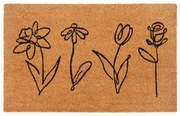 Rohožka z kokosového vlákna 40x70 cm Wildflowers – Hanse Home
