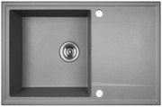 Kuchinox Hunter, 1-komorový granitový drez 670x440x180mm, šedá, LAV-SBU_511T