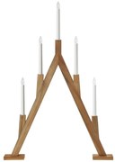 Markslöjd 706161 - Vianočný svietnik BJURFORS 5xE10/3W/230V hnedá