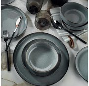 Jedálenská súprava 18 ks modrá/porcelán