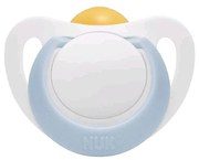 Dojčenský latexový cumlík NUK Star 0-6 m modrý, vel. 0-6 m