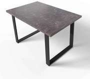 PLUTO JEDÁLENSKÝ STÔL BETÓN / ČIERNY 125 cm