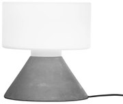 Stolná lampa Concrete, sivá