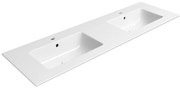GSI GSI, PURA keramické dvojumývadlo Slim 142x46cm, biela ExtraGlaze, 8889111