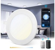 Aigostar - LED Stmievateľné podhľadové svietidlo LED/9W/230V pr. 14,5 cm Wi-Fi