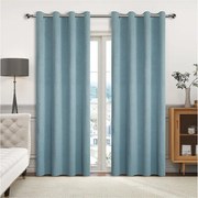 Záves na krúžkoch YH2024/13/140x250 cm tyrkysový