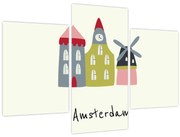 Obraz - Mestá Európy N⁰4 (90x60 cm)