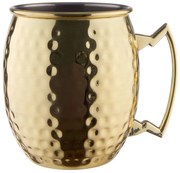 MOSCOW MULE Hrnček tepaný 470 ml - zlatá
