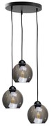 Keter Lighting Luster na lanku UNO 3xE27/60W/230V čierna NA0236