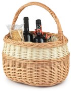 Prútený nákupný košík Mercado II.š. 37 x hl. 28 x v. 24/44(cm)