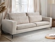 Trojmiestna pohovka Romeo, béžová štruktúrovaná látka%