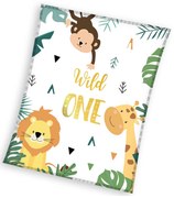 Detská mikroplyšová deka 110 x 140 cm - Safari