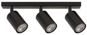 Bodové svietidlo ZOOM 3xGU10/25W/230V čierna