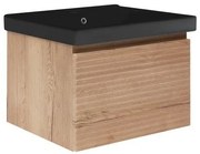 Kúpeľňová skrinka s umývadlom Naturel Savona 78x43x45 cm dub mat SAVONA80DHU1B