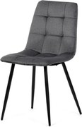 Jedálenská stolička zamatová, sivá DCL-X7015 GREY2