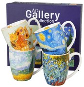 Porcelánový hrnček Van Gogh 350 ml sada 4ks
