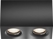 Maytoni C013CL-02B - Bodové svietidlo SLIM 2xGU10/50W/230V čierna