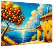 Obraz - Dom s pomarančmi II. (70x50 cm)