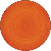 Lamart LT9081 keramický plytký tanier Happy, pr. 26,8 cm, oranžová