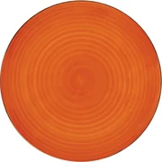 Lamart LT9081 keramický plytký tanier Happy, pr. 26,8 cm, oranžová
