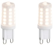Sada 2 stmievateľných LED žiaroviek G9 Opál 3W 250lm 3000K