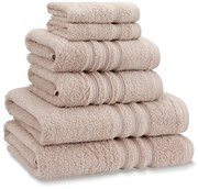 Béžové froté bavlnené uteráky a osušky v súprave 6 ks Zero Twist – Catherine Lansfield