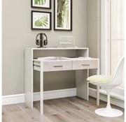 Pracovný stôl 88x99 cm biela/béžová