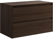 Kúpeľňová skrinka TRONDHEIM pre umývadlo 90 cm, orech