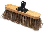 Hlavica na zmeták s tuhými palmovými vláknami Addis Varnished, 26,5 cm