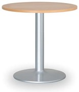 Konferenčný stolík ZEUS II, priemer 60 cm, sivá podnož, buk