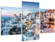 Obraz - Súmrak v Santorini (90x60 cm)