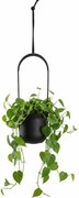 Závěsný květináč AERA HANG 17,9 cm černý